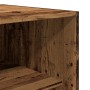 Armario de madera de ingeniería madera envejecida 80x50x200 cm