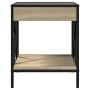 Mesa de centro con Infinity LED roble Sonoma 40x40x49 cm