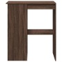 Mesa alta con estantes madera marrón roble 90x47,5x103,5 cm