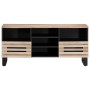 Mueble de TV madera maciza de mango 100x34x46 cm