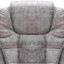 Silla de oficina de masaje piel de ante sintética gris claro