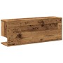 Mueble de pared madera ingeniería madera envejecida 80x20x30 cm