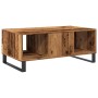 Mesa de centro madera de ingeniería envejecida 90x50x36,5 cm