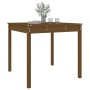 Mesa de jardín madera maciza pino marrón miel 82,5x82,5x76 cm