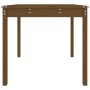 Mesa de jardín madera maciza pino marrón miel 82,5x82,5x76 cm