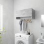 Armario de madera contrachapada gris hormigón 70x32,5x35 cm