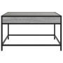 Mesa de centro con Infinity LED gris Sonoma 70x50x41 cm