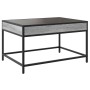 Mesa de centro con Infinity LED gris Sonoma 70x50x41 cm