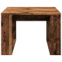Mesa auxiliar de madera de ingeniería envejecida 50x50x35 cm