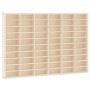 Mueble expositor de pared con 60 compartimentos 60x4,5x40,5 cm