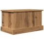 Caja de almacenaje madera ingeniería roble artisan 30x50x28 cm