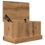 Caja de almacenaje madera ingeniería roble artisan 30x50x28 cm