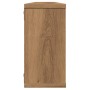 Estantes cubo de pared 4 uds madera roble artisan 100x15x30 cm