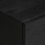 Mueble de TV madera de ingeniería negro 105x33x46 cm
