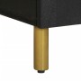 Aparador de madera de ingeniería negro 60x33x75 cm