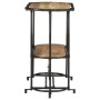 Mesa consola madera maciza de mango rugosa 110x42x76 cm