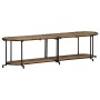 Mueble de TV madera maciza de mango rugosa 160x42x40 cm