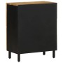 Aparador de madera maciza de mango rugosa 60x33,5x75 cm