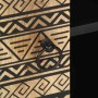 Mueble de TV madera maciza de mango rugosa negro 105x33,5x46 cm