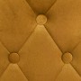 Taburetes de cocina 2 unidades terciopelo amarillo
