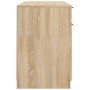 Escritorio y armario auxiliar madera contrachapada roble Sonoma
