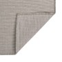 Alfombra de exterior de tejido plano gris taupe 100x200 cm