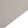 Alfombra de exterior de tejido plano gris taupe 100x200 cm