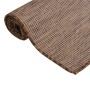 Alfombra de exterior de tejido plano marrón 140x200 cm