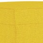 Reposapiés de tela amarillo claro 60x50x41 cm