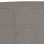 Reposapiés de tela gris taupe 60x50x41 cm