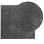 Alfombra de pelo corto suave lavable HUARTE antracita 120x120cm