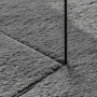 Alfombra de pelo corto suave lavable HUARTE antracita 120x120cm