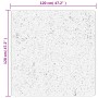 Alfombra de pelo corto suave lavable HUARTE antracita 120x120cm