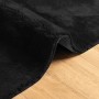 Alfombra de pelo corto suave lavable HUARTE negro 80x150 cm