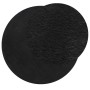 Alfombra de pelo corto suave lavable HUARTE negro Ø 100 cm
