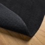 Alfombra de pelo corto suave lavable HUARTE negro Ø 100 cm