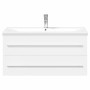 Mueble de baño con lavabo integrado blanco