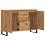 Aparador de madera de ingeniería roble artisan 104x35x70 cm