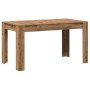 Mesa de comedor madera ingeniería roble artisan 140x74,5x76 cm