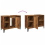 Mueble de lavabo madera ingeniería envejecida 80x33x60 cm