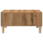 Mesa de centro madera de ingeniería roble artisan 60x60x30 cm