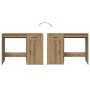 Escritorio de madera de ingeniería roble artisan 100x49x75 cm