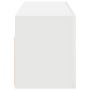 Mueble de pared de baño madera ingeniería blanco 80x25x30 cm