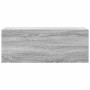 Armario de pared baño madera ingeniería gris Sonoma 80x25x30 cm