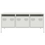 Mesa de centro acero laminado en frío blanco 101,5x50x43,5 cm