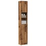 Armario de baño madera contrachapada madera vieja 32x25,5x190cm