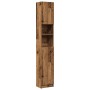 Armario de baño madera contrachapada madera vieja 32x25,5x190cm