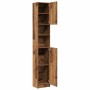Armario de baño madera contrachapada madera vieja 32x25,5x190cm