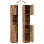 Armario de baño madera contrachapada madera vieja 32x25,5x190cm