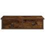 Estante de pared con cajones de madera contrachapada blanco